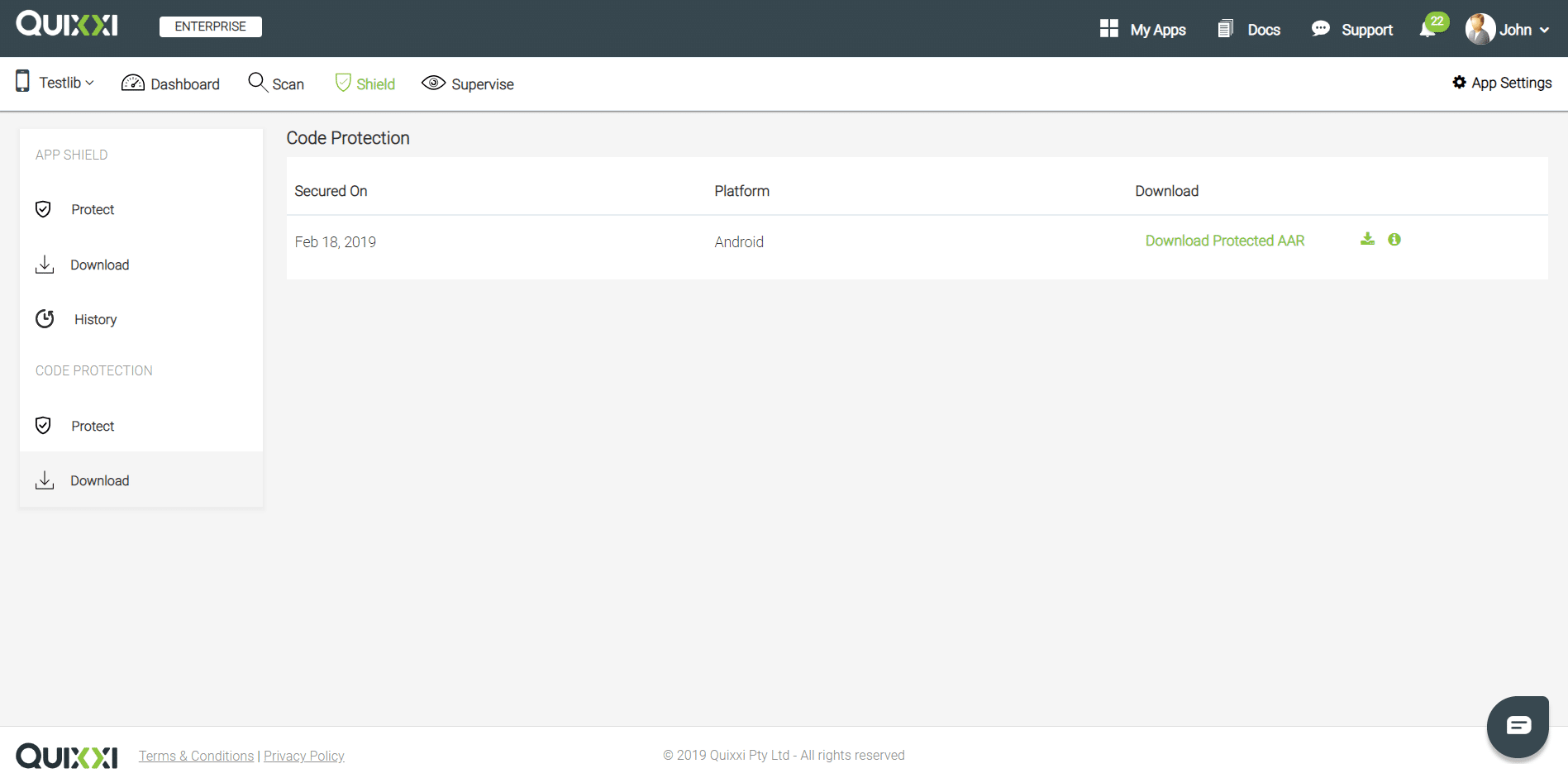Android Library Shield