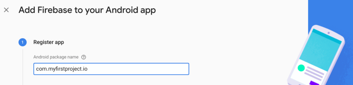 Google Firebase App Registration